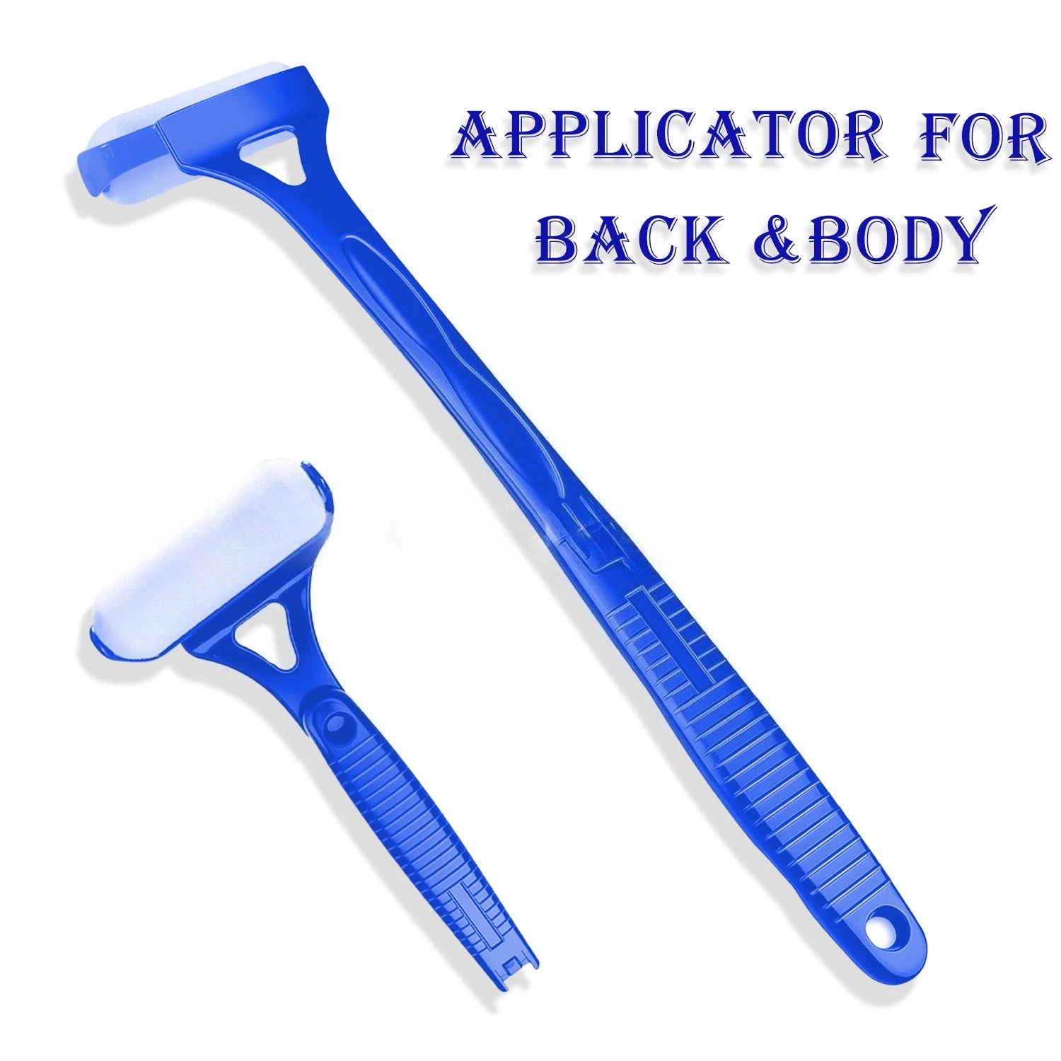 Back Lotion Applicator for Tanning and Sunscreen - Foldable Blue/Black Massage Chairs blue Tidesmit