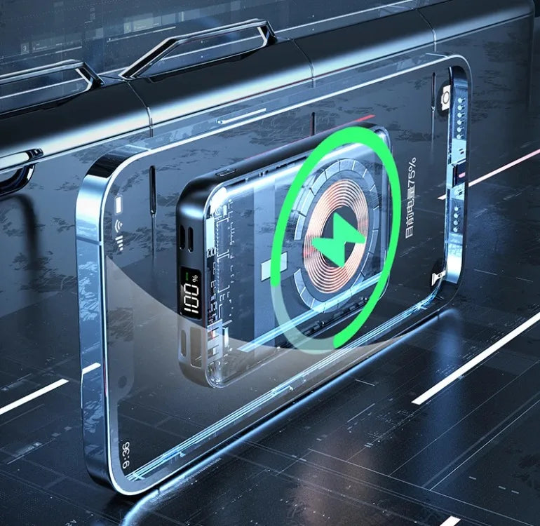 20000mAh Magnetic Portable Charger with PD Power Delivery & Built-in Cable Tidesmit