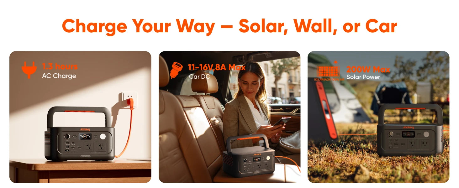 Jackery Portable Power Station Explorer 500 v2 and Carrying Case (S), Solar Generator for Home Use, Emergency Backup, Road Trip