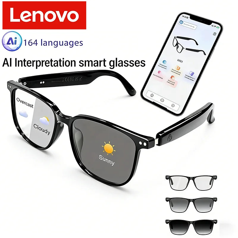 AI Translation Smart Glasses with Bluetooth Audio & UV Protection Tidesmit