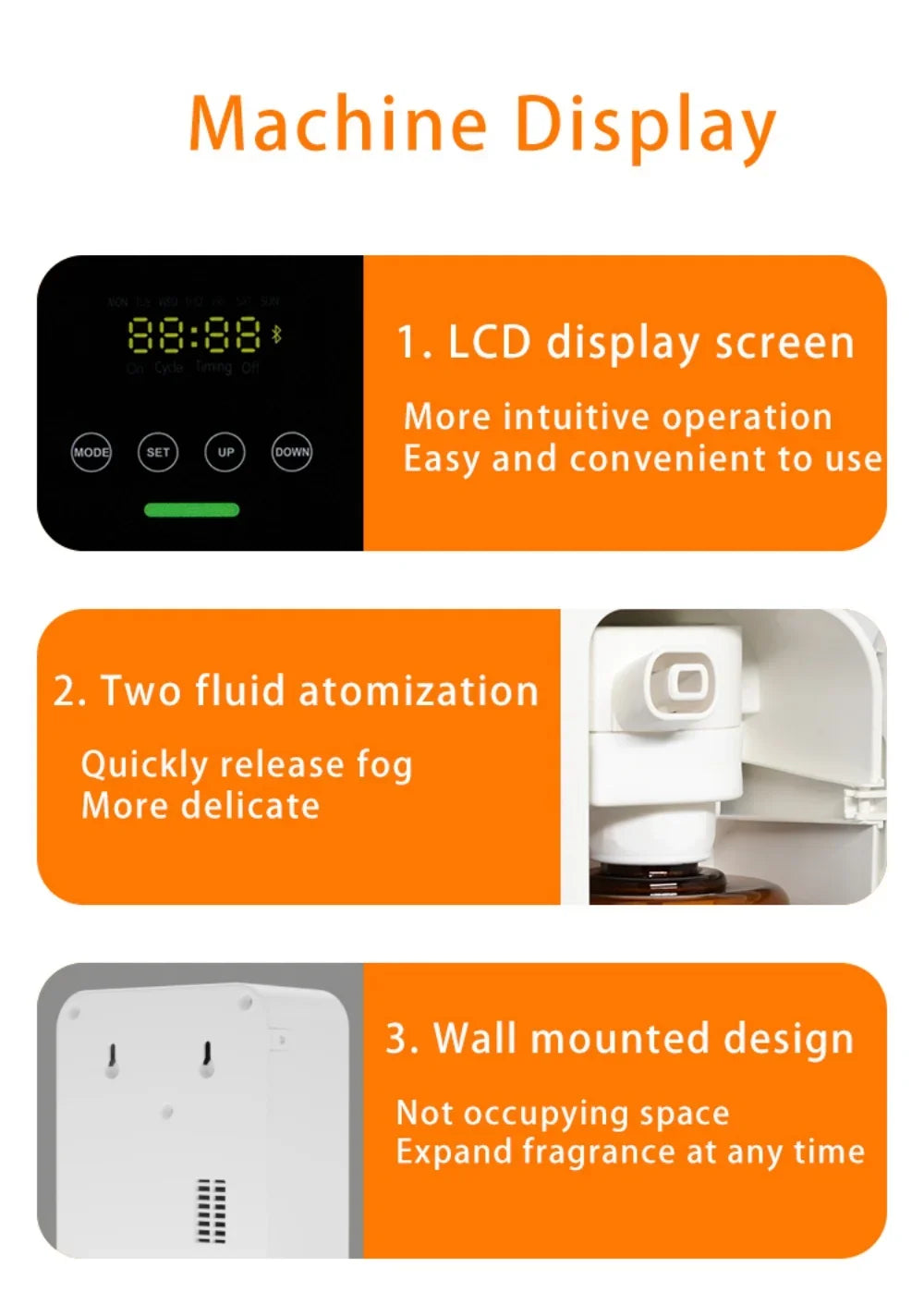 Aroma Diffuser Waterless Diffuser 1000m³ Electric Scent Machine Smell Perfume Essential Oils Air Freshener essential oil machine