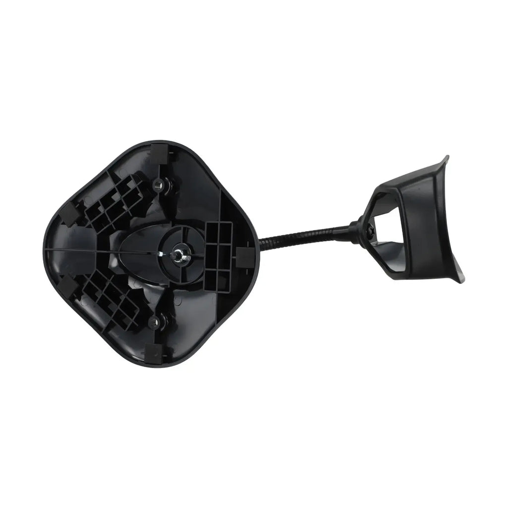Adjustable scanner bracket back cover with internal mounting hardware, black