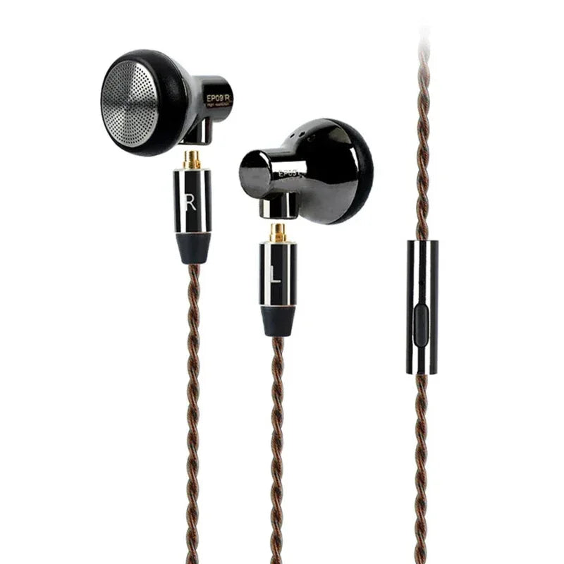 HiFi Wired Earbuds 15.4mm Flat-Head with Mic - Tidesmit EP09 EP09 With mic Tidesmit