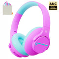 Kids Wireless Headphones with Active Noise Cancellation - Safe Audio Pink with box Tidesmit