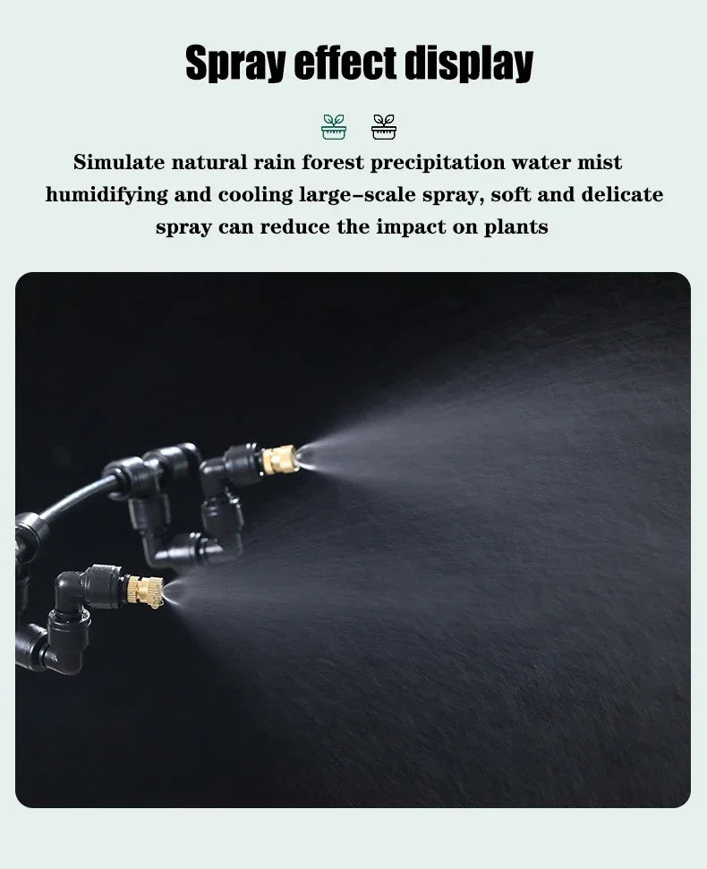 WiFi Rainforest Sprayer Control Automatic Mist Timing Spray System Kit Touch Screen Irrigation Timer Reptile Sprayer Humidifier
