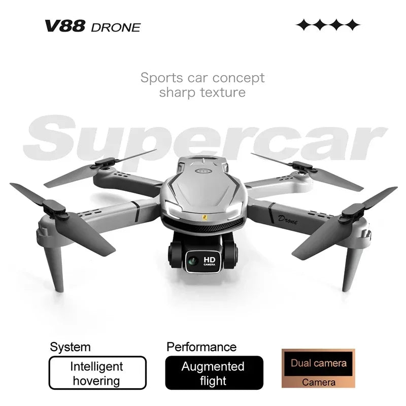 Tidesmit Camera Drone with Obstacle Avoidance - Foldable GPS Quadcopter Tidesmit