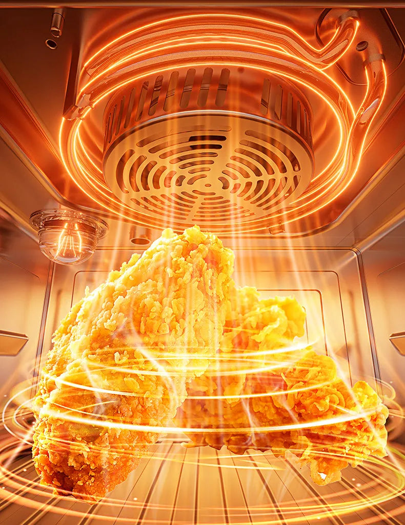 Ouning electric oven steaming and baking machine household desktop steam oven air fryer