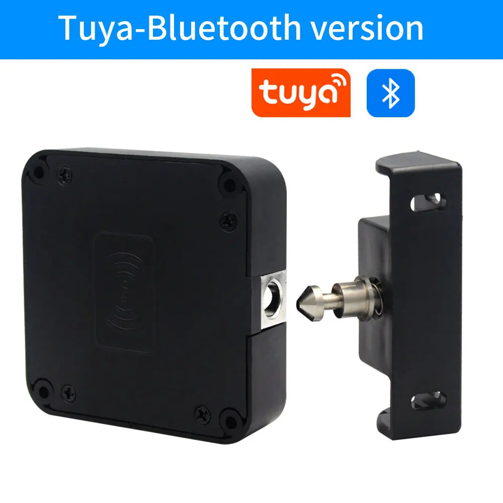 Support Tuya App Bluetooth Cabinet Drawer Invisible Electronic Lock 13.56M RF Card Smart Drawer Lock Keyless