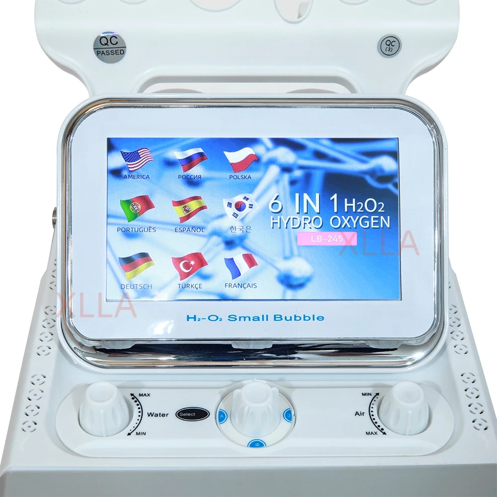 Hydro Dermabrasion 6-in-1 Facial Spa Device - Professional Skincare Body Shaping Massage Equipment Tidesmit