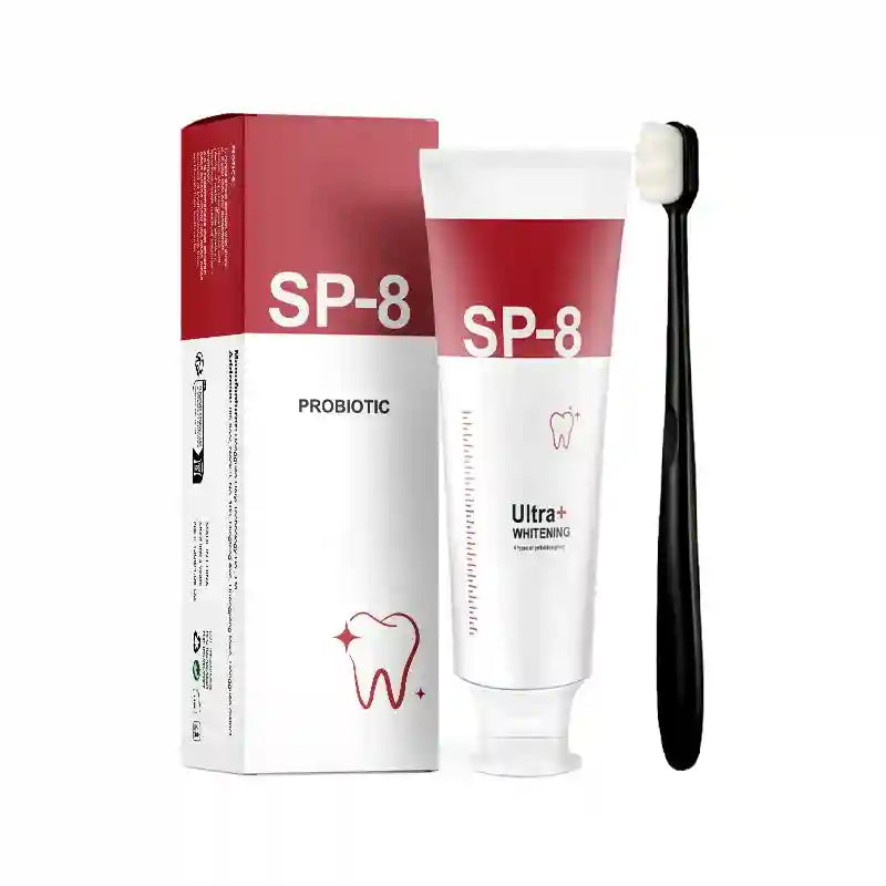 Tidesmit SP-8 Probiotic Toothpaste and Toothbrush Set for teeth whitening and fresh breath