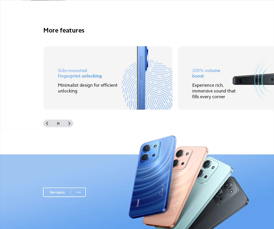 Xiaomi Redmi 15C Smartphone Global Version MediaTek Helio G81-Ultra 120Hz 6.9" Dot Drop display 33W charging