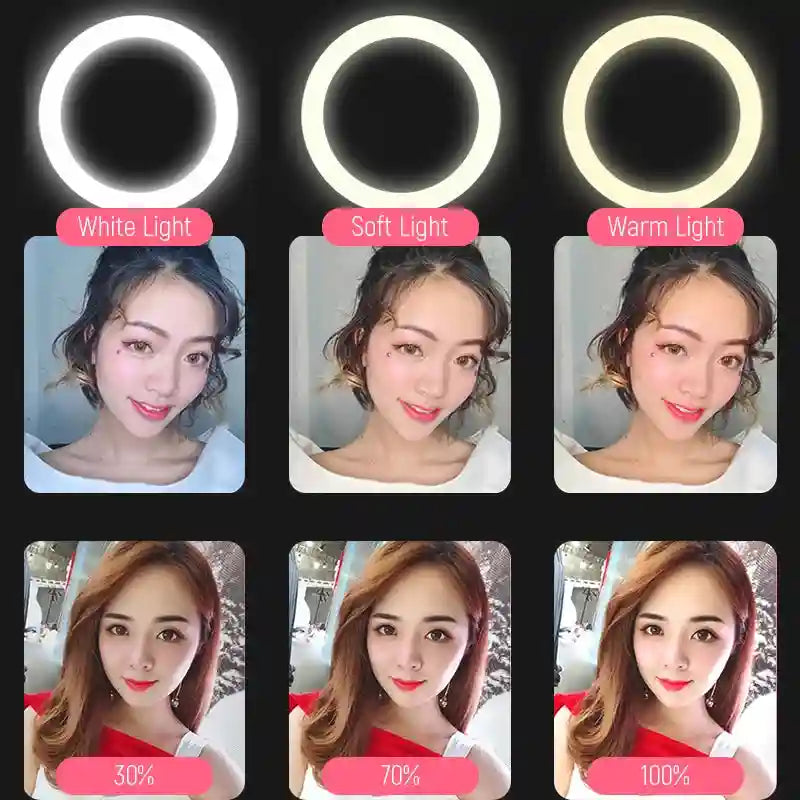 LED Ring Light with Tripod Stand for Pro Content Creation | Tidesmit Tidesmit