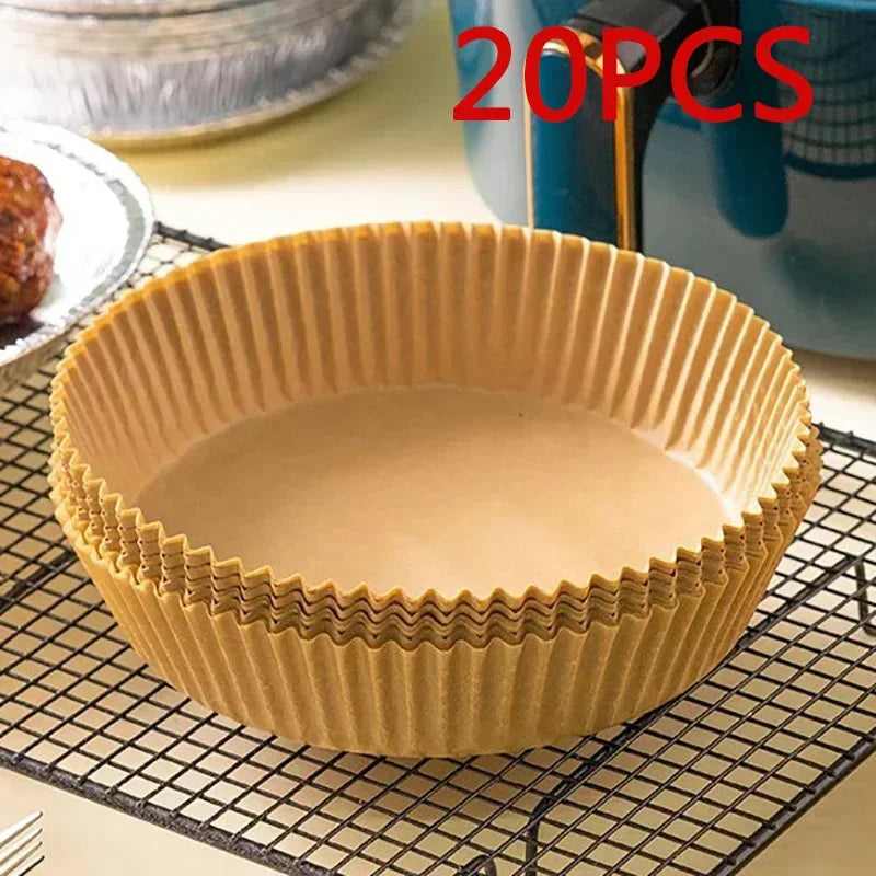 20-100Pcs Air Fryer Disposable Paper Liner Non-Stick Oil-proof Parchment Mat for Cooking Microwave Oven Sheets Special Baking