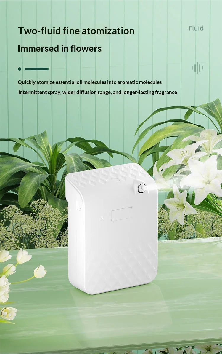 Professional Home Aroma Diffuser 140ML Waterless Essential Oil Diffuser Smart Wall Mounted  Scent Fragrance Diffuser  for Home