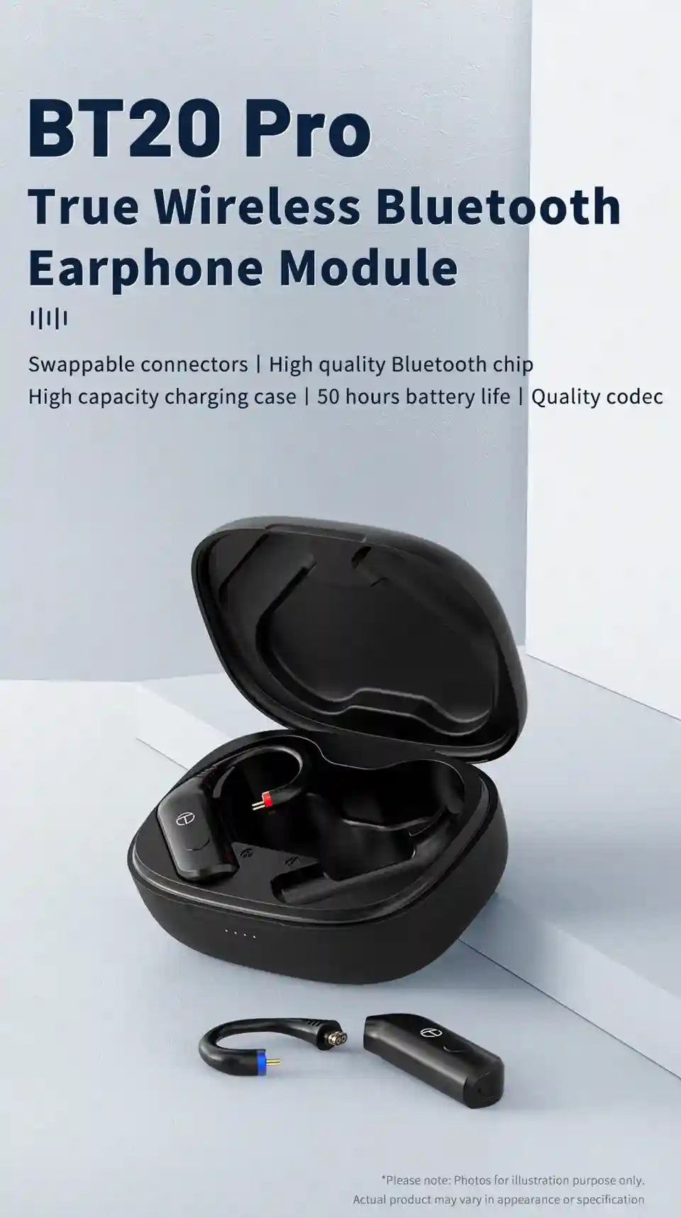 Bluetooth Earphone Upgrade Cable Module - HiFi Wireless Audio Module Tidesmit