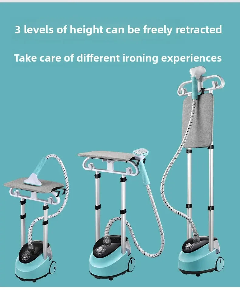 Tidesmit vertical flat hanging electric steam iron for efficient household garment care and fabric wrinkle removal