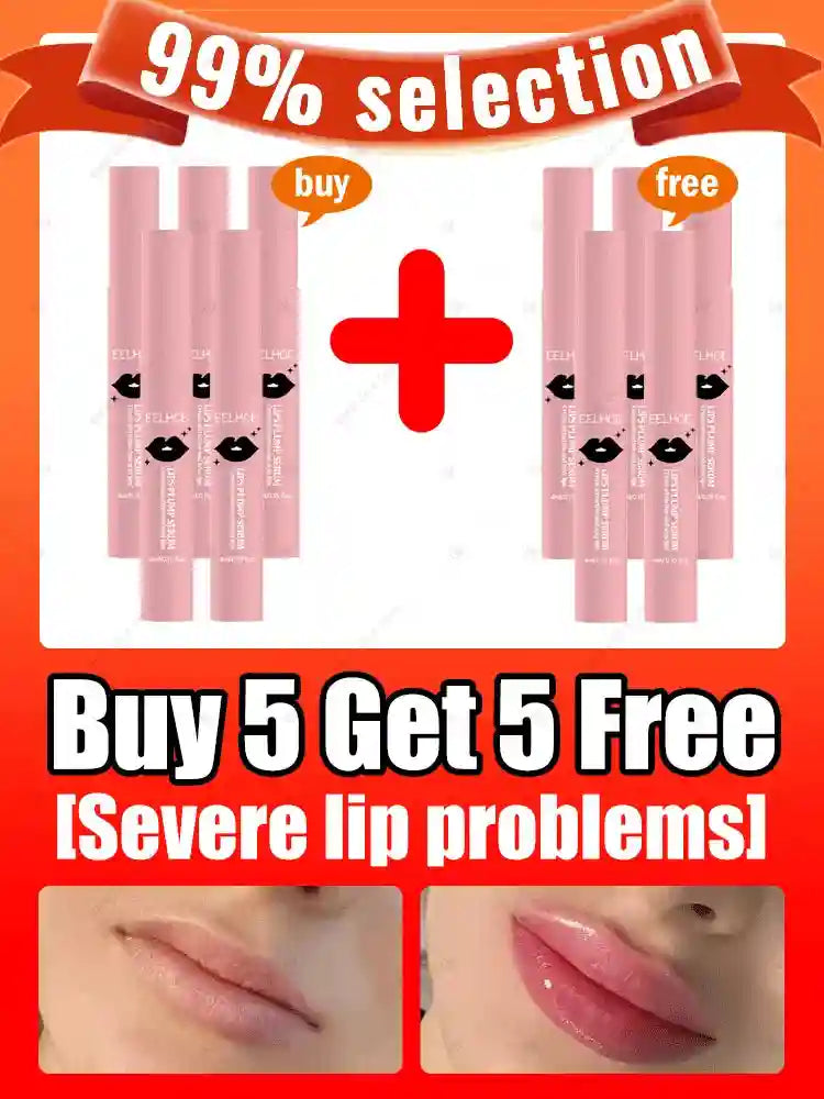 Lip Plumper Serum: Natural Hydrating Lip Care for Fuller Lips Lip Care Buy 5 Get 5 Free Tidesmit