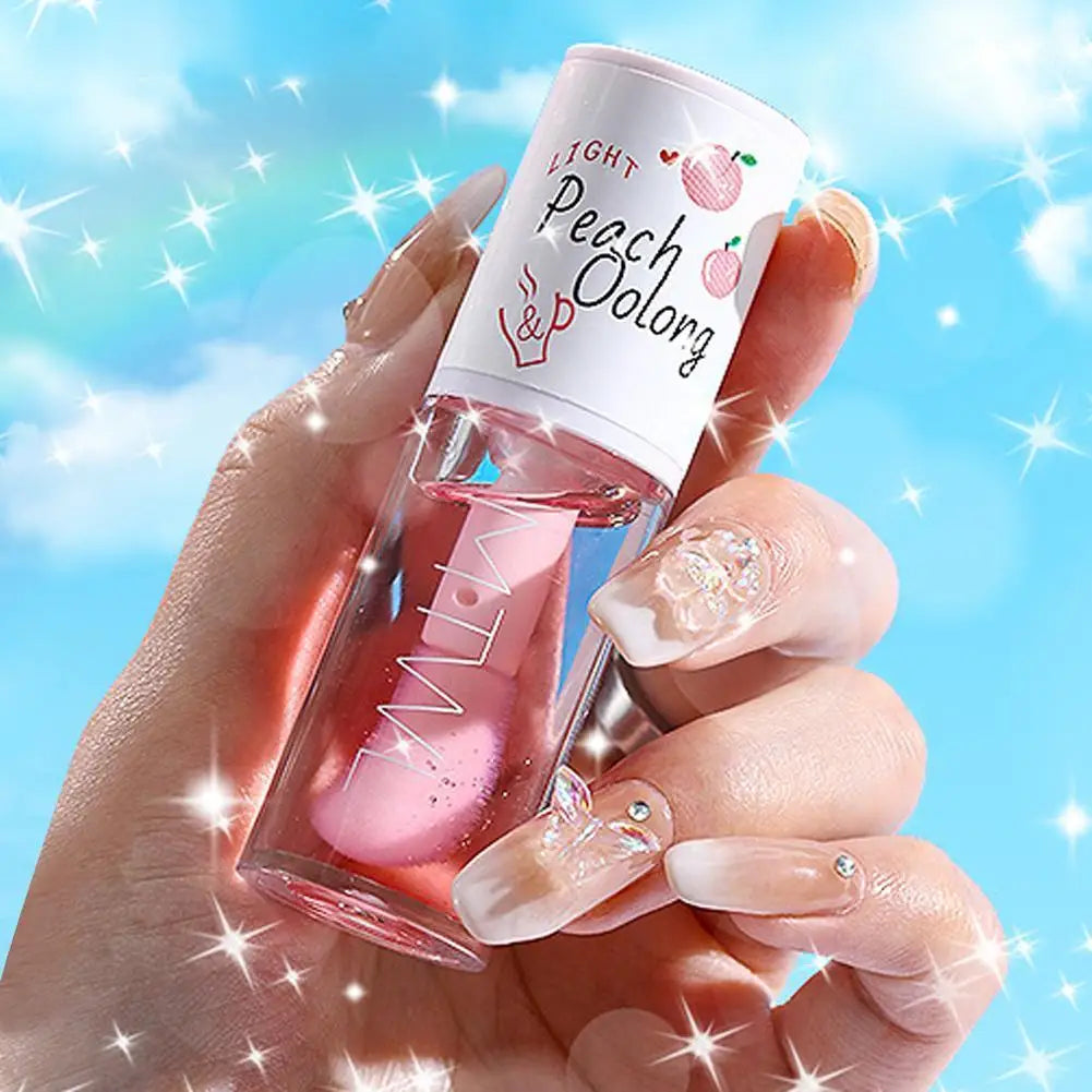 Honey Peach Lip Oil - Moisturizing Lip Serum for Daily Hydration Lip Care Tidesmit