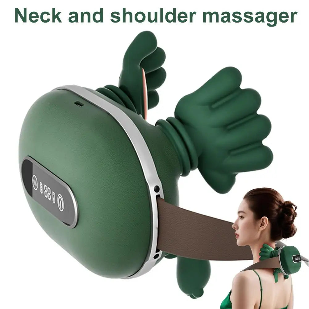 Bionic Kneading Massager | Heated Deep Tissue Pillow - Green Relaxation Treatment Tidesmit