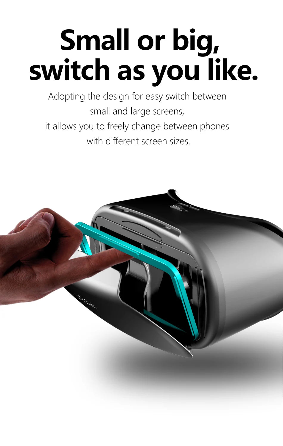 VR Headset for Smartphones - Immersive 3D Mobile VR Glasses Tidesmit