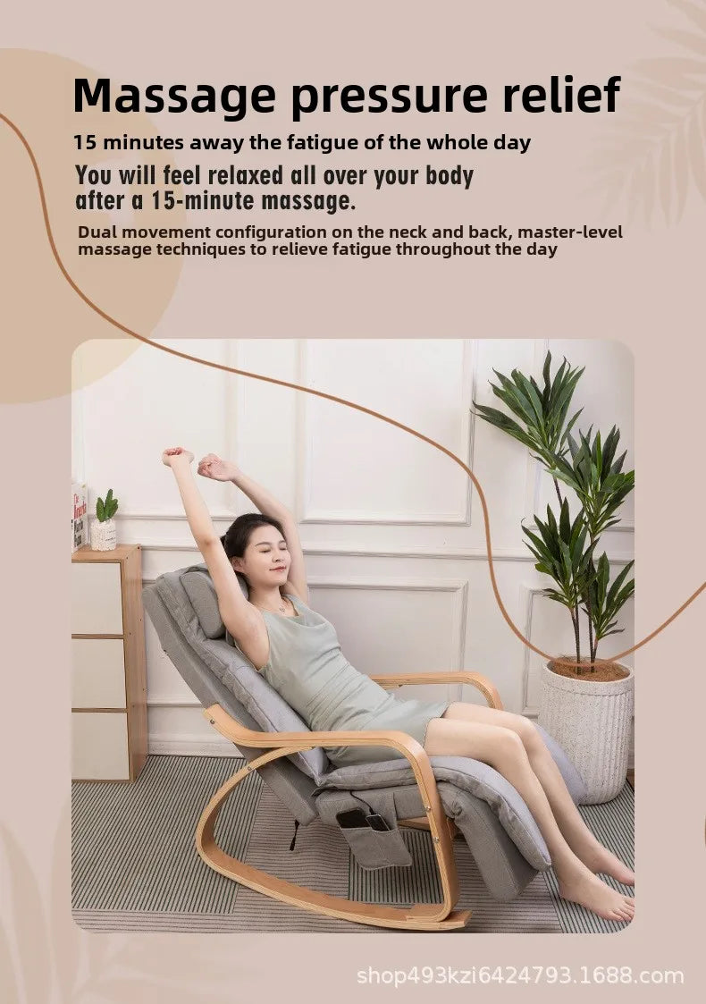 Massage Rocking Chair with Heat Therapy and Electric Reclining - Tidesmit Massage Chairs Tidesmit