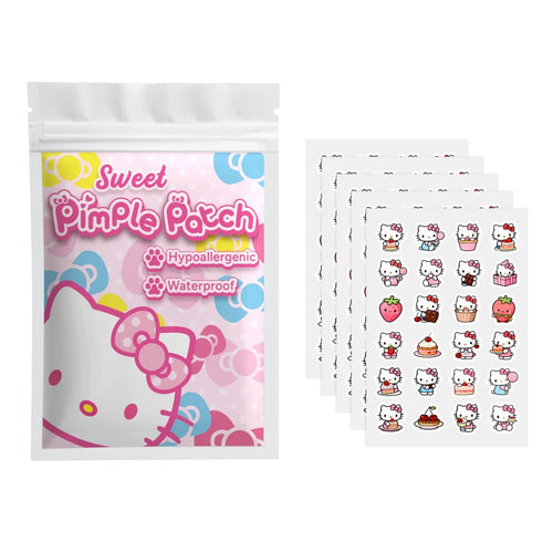 Tidesmit 120pcs Hello Kitty hydrogel acne patches for effective facial blemish removal and spot concealing