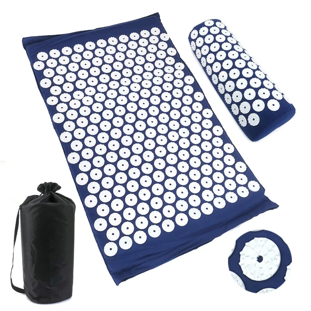 Acupressure Mat and Pillow Set | Targeted Muscle Relief & Recovery Back Massage Instrument Tidesmit