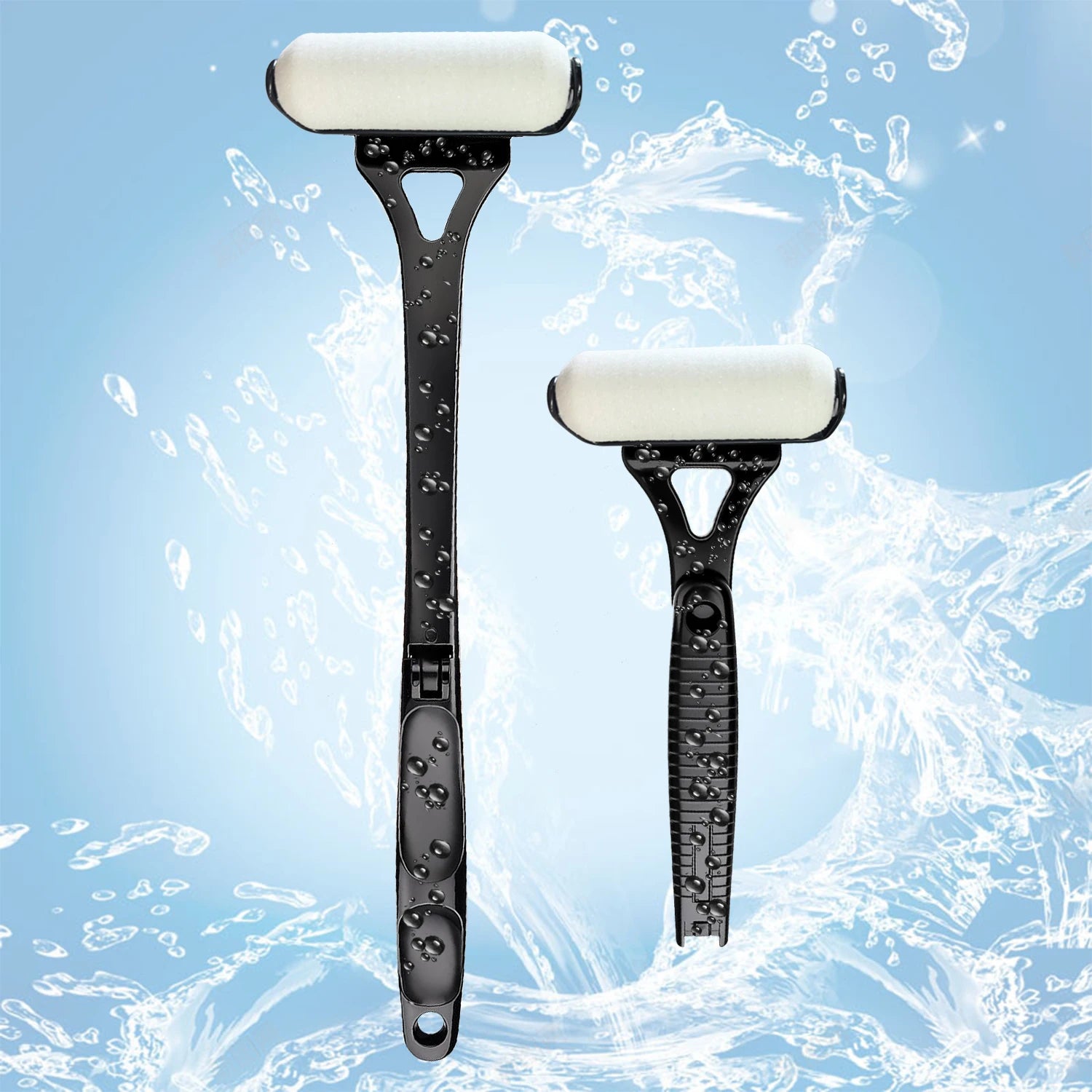 Back Lotion Applicator for Tanning and Sunscreen - Foldable Blue/Black Massage Chairs Tidesmit