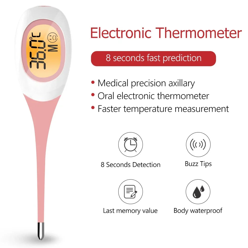 Fever Thermometer Pulse Oximeter Finger Medical Digital Household Baby Adult Measurement Oral Armpit Rectal infrared Basal Body