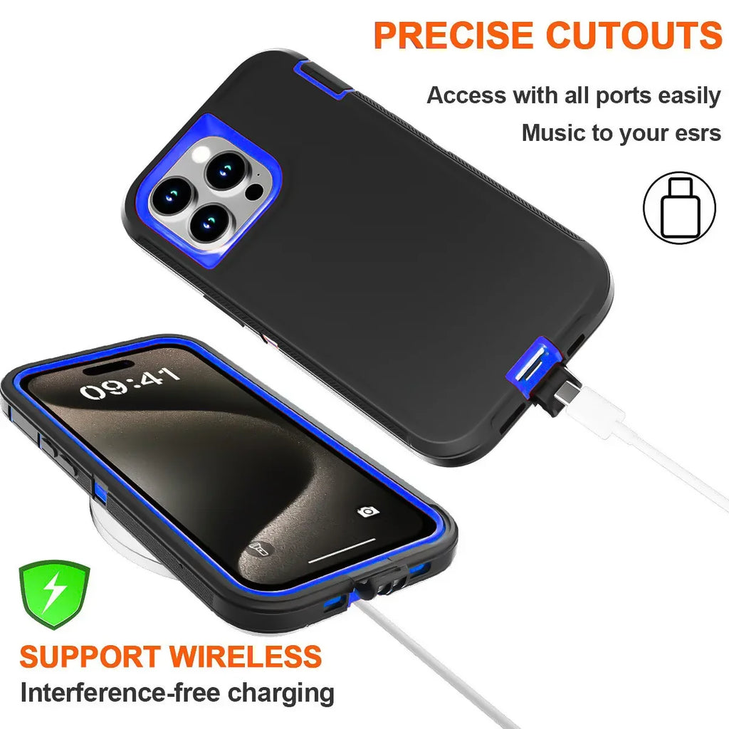 iPhone 17 Pro Max Shockproof Case with Integrated Kickstand - Tidesmit Tidesmit