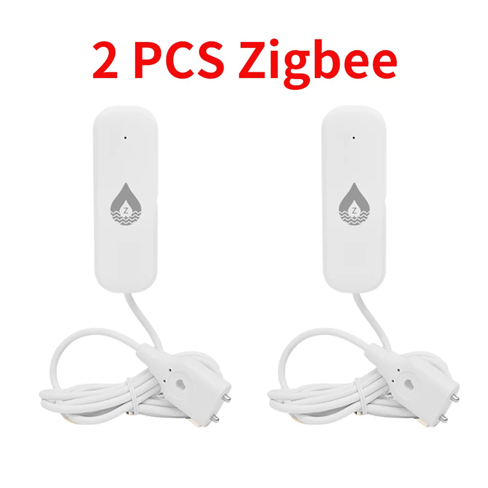 WiFi Water Leak Sensor - Smart Home Flood Alarm System by Tidesmit 2 PCS Zigbee Tidesmit