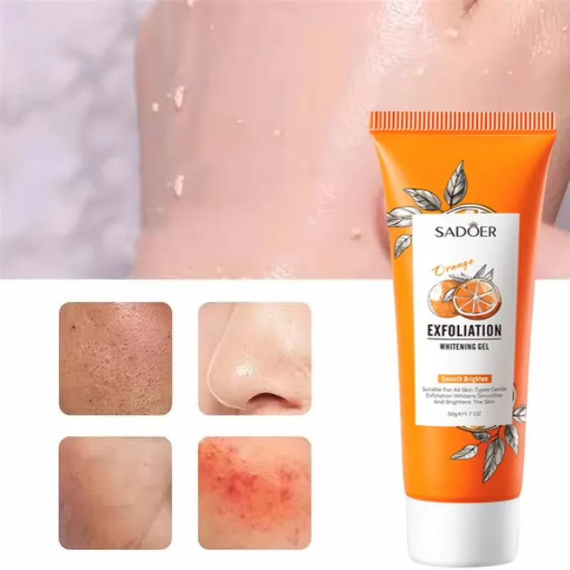 Orange Exfoliating Peeling Gel - Brightening Face Scrub 1pcs Scrubs Treatments Tidesmit