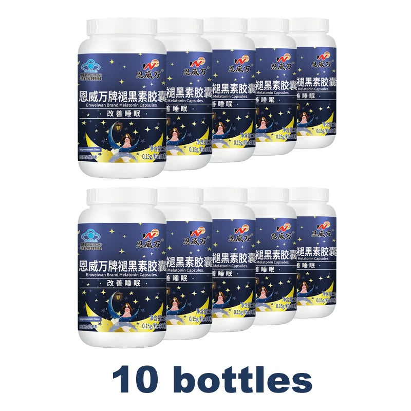 Melatonin Capsules, Deep Sleep & Brain Cognition, Extra Strength Liposomal Melatonin with Vitamin B6,double effect quality sleep