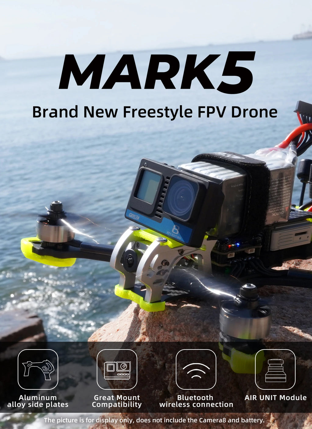 GEPRC MARK5 Analog FPV Drone 5-Inch 6S Freestyle Quadcopter Tidesmit