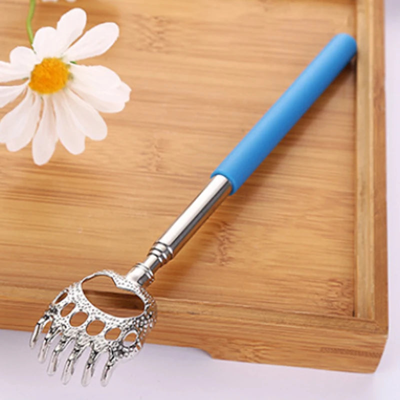 Telescopic Back Scratcher Stainless Steel Retractable Massager Back Massage Instrument C-Blue Tidesmit