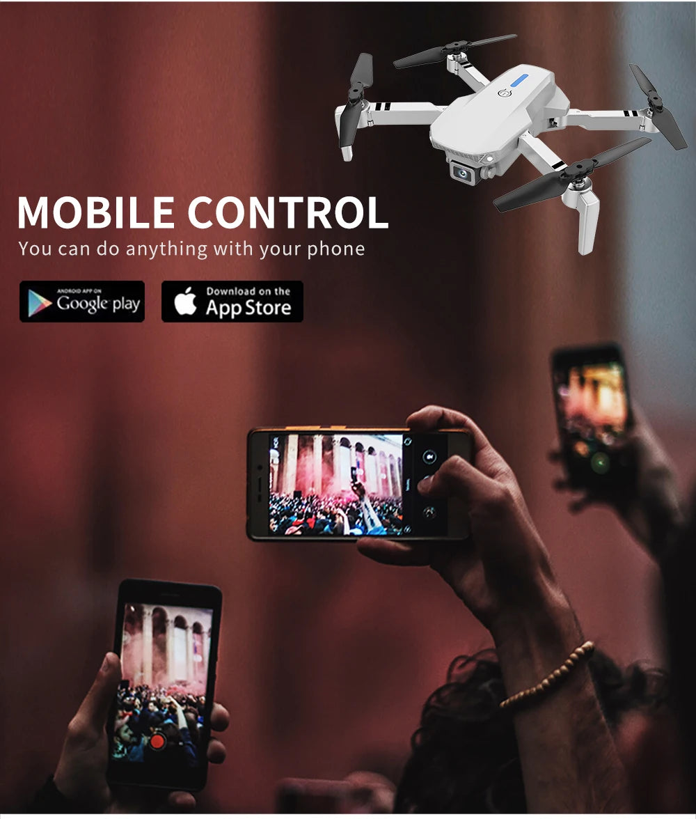 4K Camera Drone Foldable Quadcopter - Wide Angle Lens & Stable Flight Tidesmit