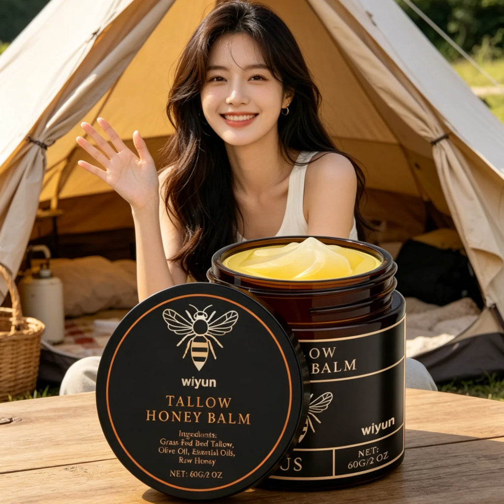 Wiyun Tallow Honey Balm Long Lasting Hydration Relieve Dry Rough Skin Soft Smooth Gentle Formula Beef Tallow Moisturizing Balm