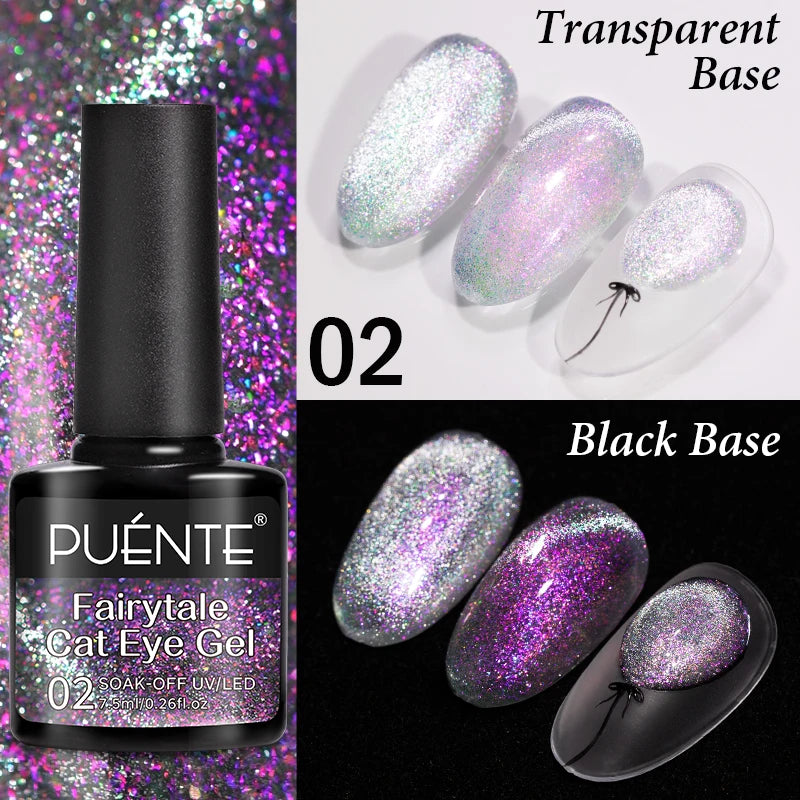 Cat Eye Magnetic Gel Polish 7.5ml - Professional Long-Lasting Nail Art Permanent Makeup Machines Fairytale cat eye 02