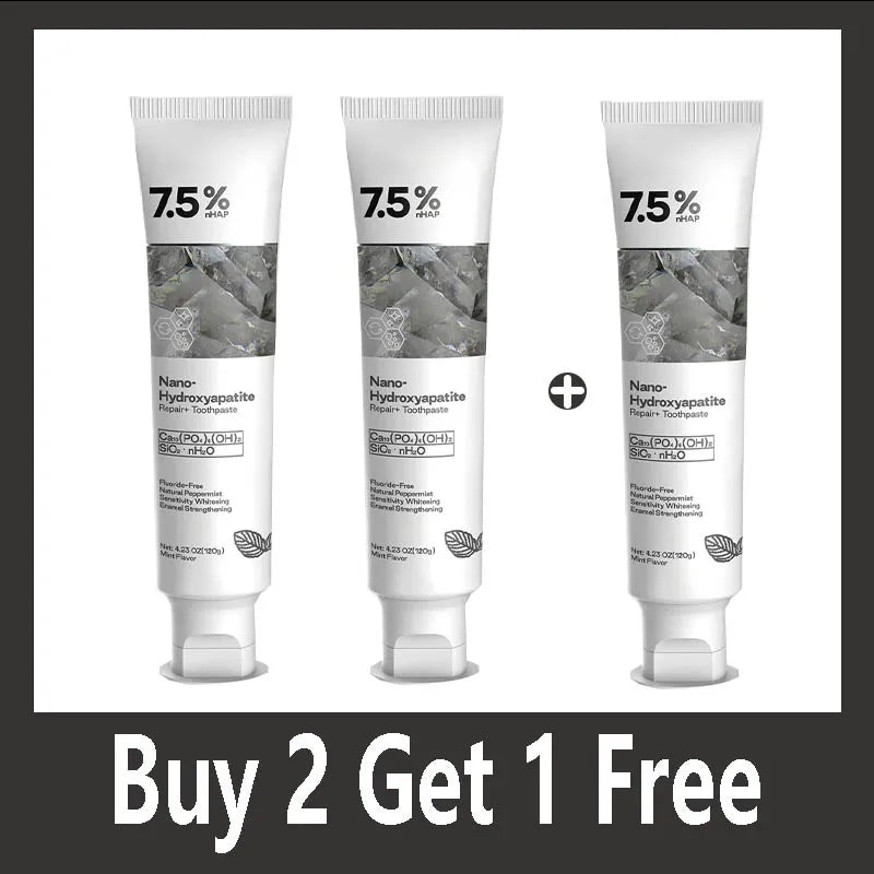 Tidesmit nano hydroxyapatite fluoride-free toothpaste for enamel repair and natural teeth whitening