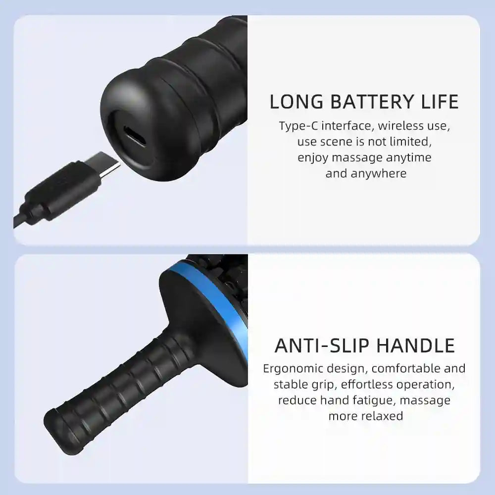 Electric Massage Roller - Deep Tissue Muscle Relief with Heat Therapy Massage Roller Tidesmit