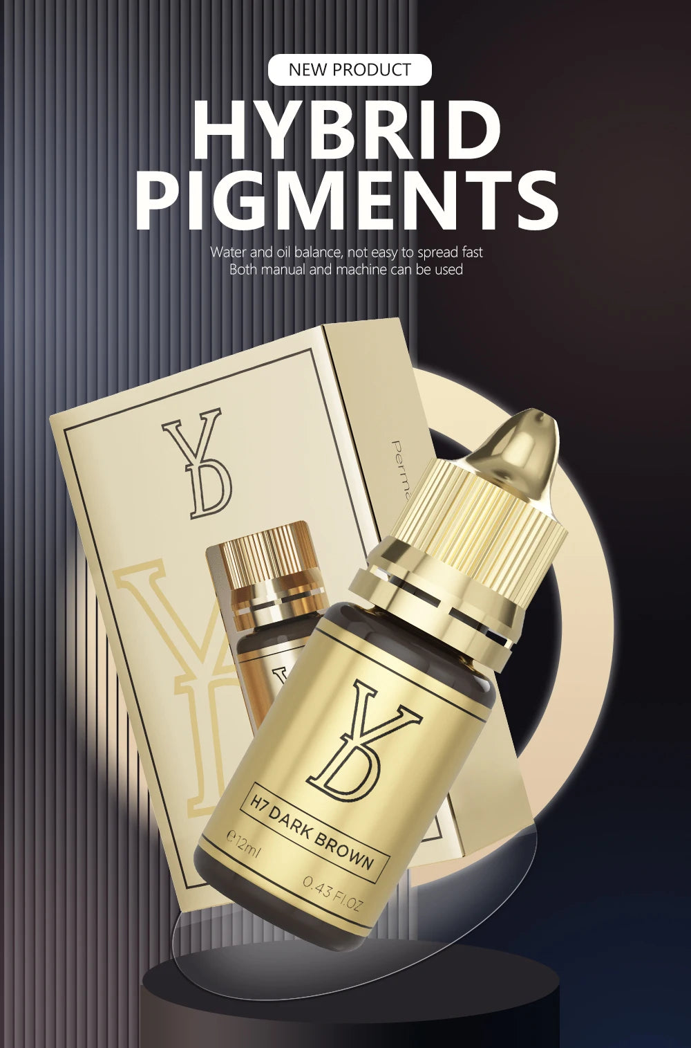 Microblading Pigment Ink Set - 8-Piece Professional Fluid Cream Permanent Makeup Machines Tidesmit