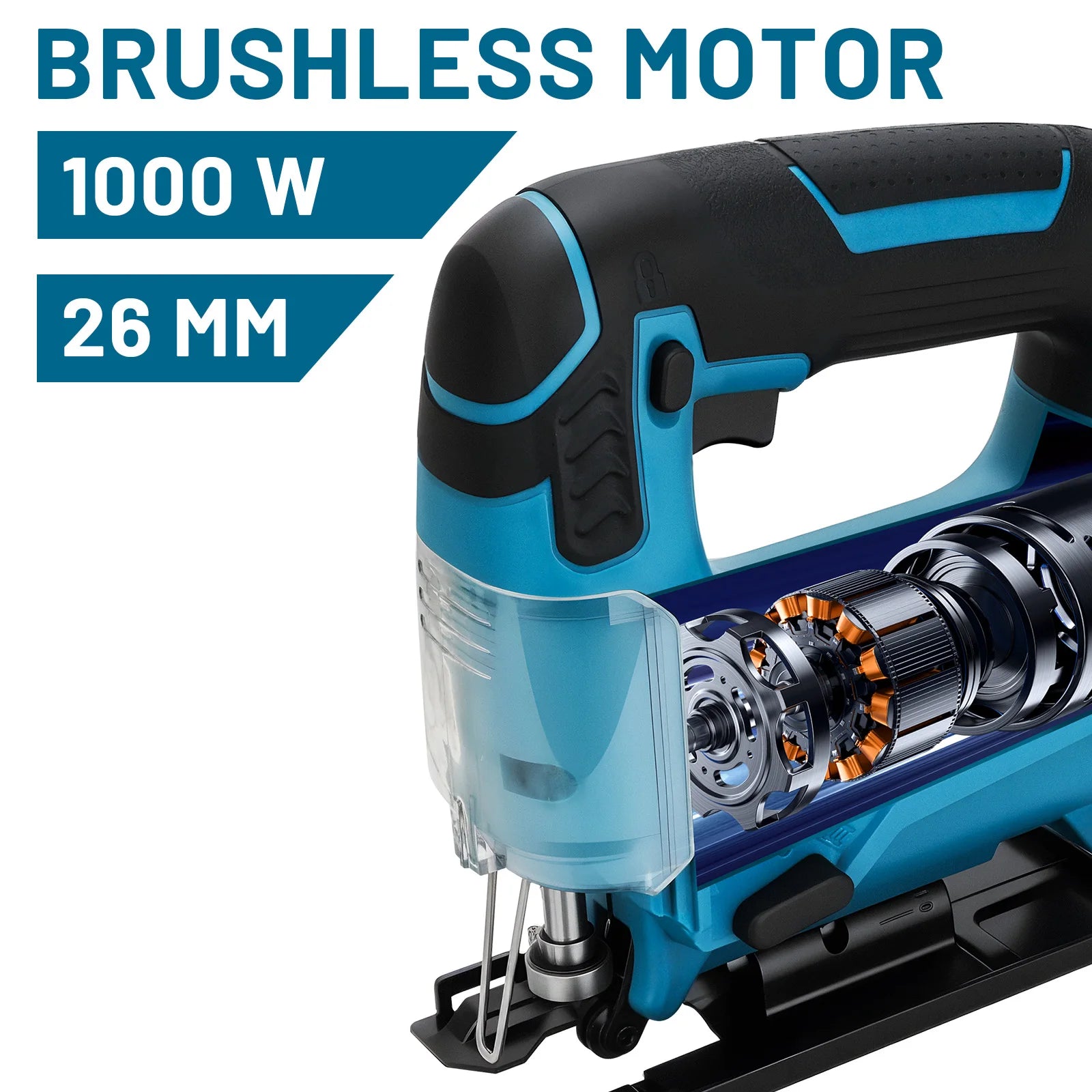 Gisam 26mm Electric Jigsaw Portable Cordless Saw Multi-Function Wood Cutting Woodworking Machines For Makita 18V Battery Pin