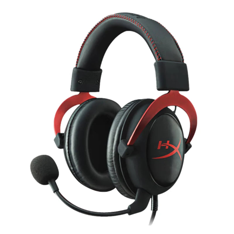 HyperX Cloud II Over-Ear Gaming Headset – 7.1 Surround Sound, Black black red Tidesmit