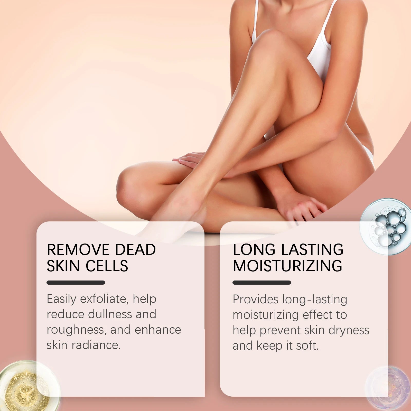 Peach Body Scrub - Professional Smoothing Skin Exfoliator (100g) Scrubs Treatments Tidesmit