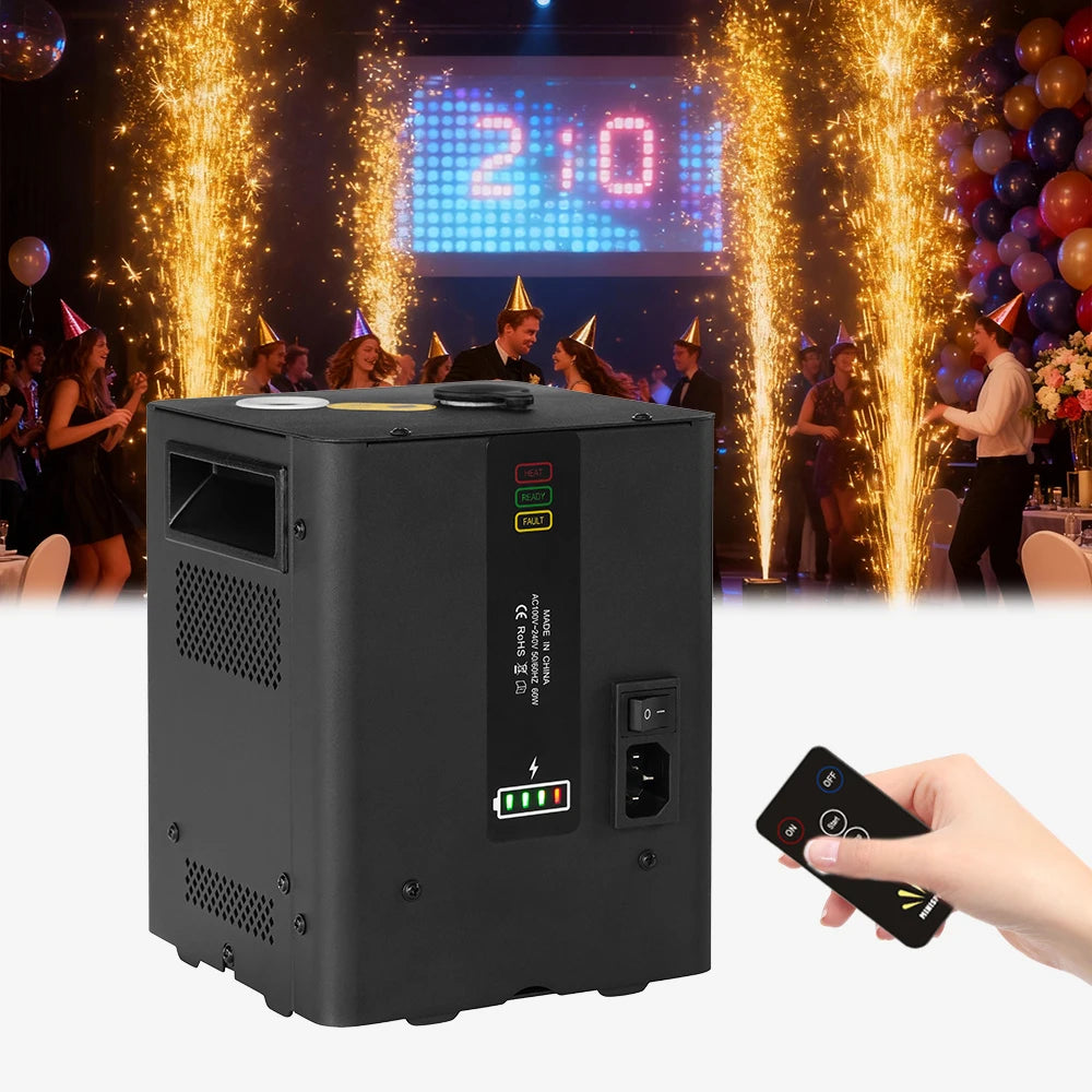 Mini Cold Spark Rechargeable Battery Remote Mini Electronic DJ Equipment DMX Disco Stage Light Effect For Wedding Event Party