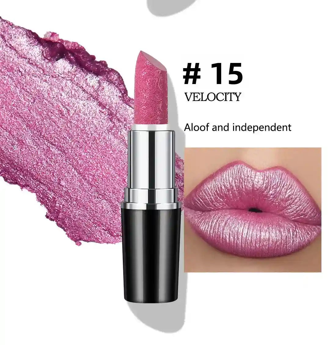 Moisturizing Lipstick Shade 15 - Pearlescent Finish Hydrating Lip Care Lip Care Tidesmit
