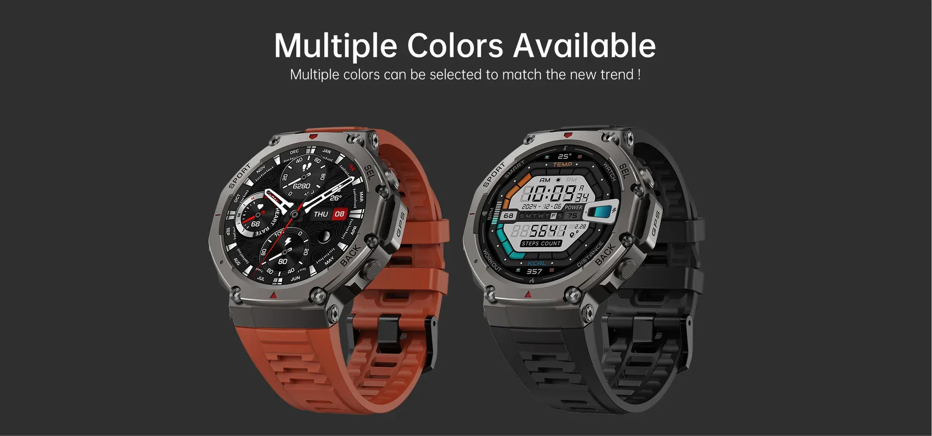 Military 2025 Smartwatch Men,1.43" AMOLED 5ATM Waterproof 170+ Sport Modes Smart Watch Built-in GPS BT Call for Xiaomi Samsung