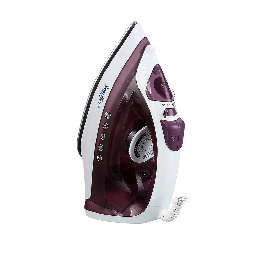 Tidesmit portable mini electric garment steamer with adjustable ceramic soleplate for precision clothing ironing