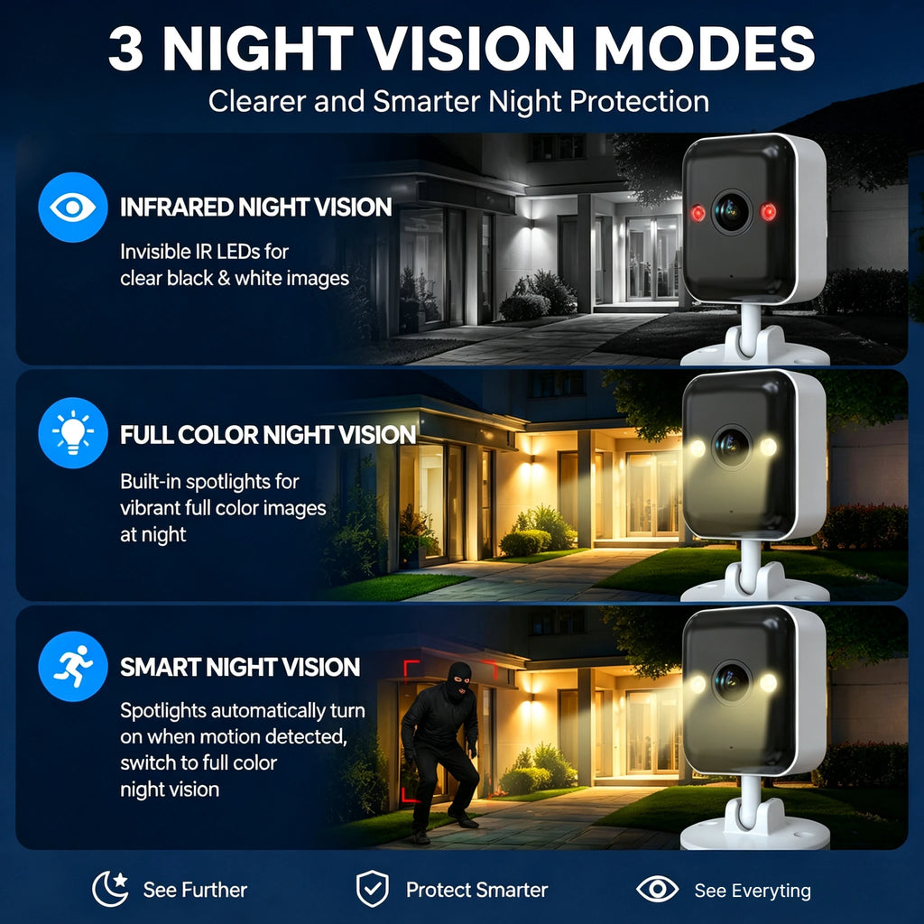 JOOAN 1080P Wifi Security Camera Outdoor&Indoor 5X Zoom Motion Detect Two-Way Audio Smart Home Security IP Camera for Baby & Pet