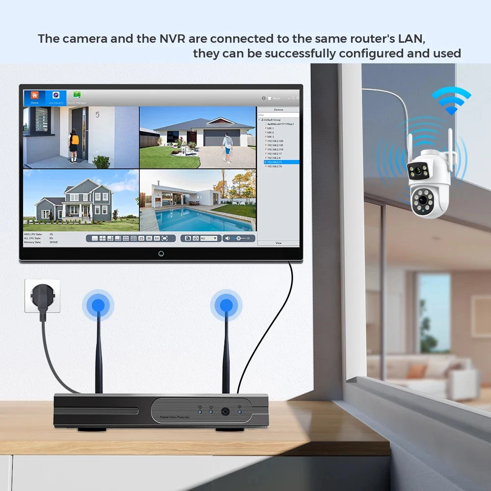 BESDER 4K 8MP Wifi Camera PTZ Outdoor Dual Screen Human Detection Dual Lenses 10MP Security Protection IP Camera Audio O-Kam Pro